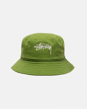 Cappelli Stussy Bucket Big Stock Verdi | 23976-SKZH