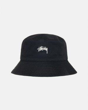 Cappelli Stussy Bucket Stock Nere | 01872-OCBX