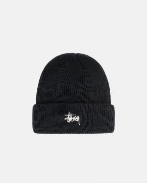 Cappelli Stussy Cuff Beanie Basic Nere | 86152-DUWB