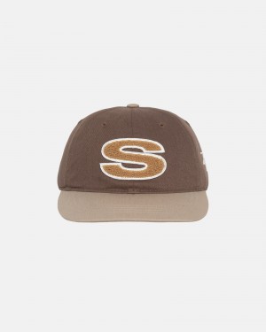 Cappelli Stussy Low Pro Chenille S Snapback Marroni | 08174-BUFY