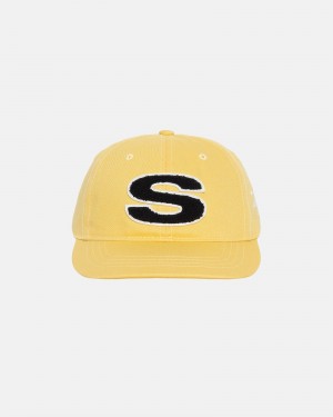 Cappelli Stussy Low Pro Chenille S Snapback Senape | 01963-JEQZ