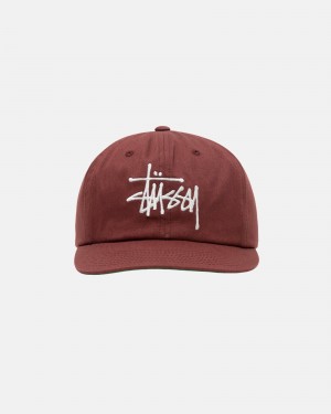 Cappelli Stussy Mid-Depth Basic Strapback Rosse Marroni | 05782-QRXV