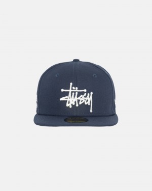 Cappelli Stussy New Era 59fifty Authentic Blu Marino | 97642-PTBY