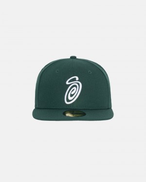 Cappelli Stussy New Era 59fifty Curly S Verdi | 83157-PEDR