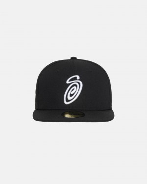 Cappelli Stussy New Era 59fifty Curly S Nere | 52603-GTIM