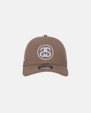 Cappelli Stussy New Era 9twenty Ss Link Strapback Khaki | 52741-BOLX