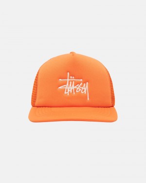 Cappelli Stussy Trucker Big Basic Snapback Arancioni | 41568-CBMU