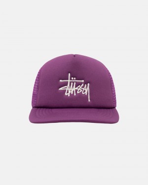 Cappelli Stussy Trucker Big Basic Snapback Viola | 47692-WZUG