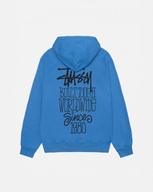 Felpa con Cappuccio Stussy Built Tough Blu | 92705-LACH