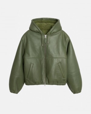 Giacche Stussy Lavoro Shearling Verdi | 90146-FKBJ