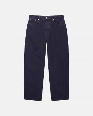 Jeans Stussy Big Ol' Denim Blu Marino | 08423-DTOH