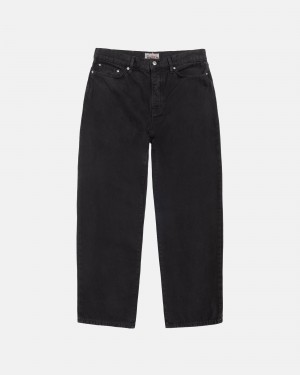 Jeans Stussy Big Ol' Washed Tela Nere | 41362-DGQU