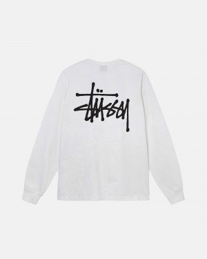 Magliette Stussy Basic Bianche | 87320-TWCA