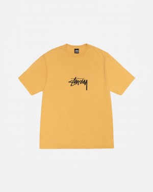 Magliette Stussy Small Stock Pigment Dyed Arancioni | 82064-IJVM