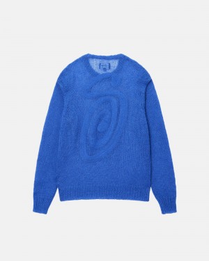 Maglioni Stussy S Loose Knit Blu | 84065-BRDA