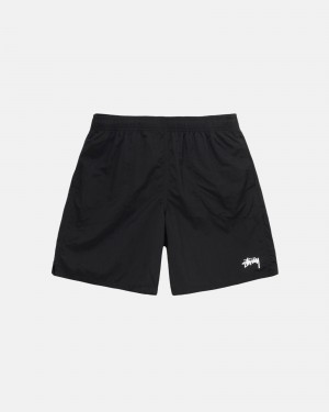 Pantaloncini Stussy Acqua Stock Nere | 30826-SJIZ