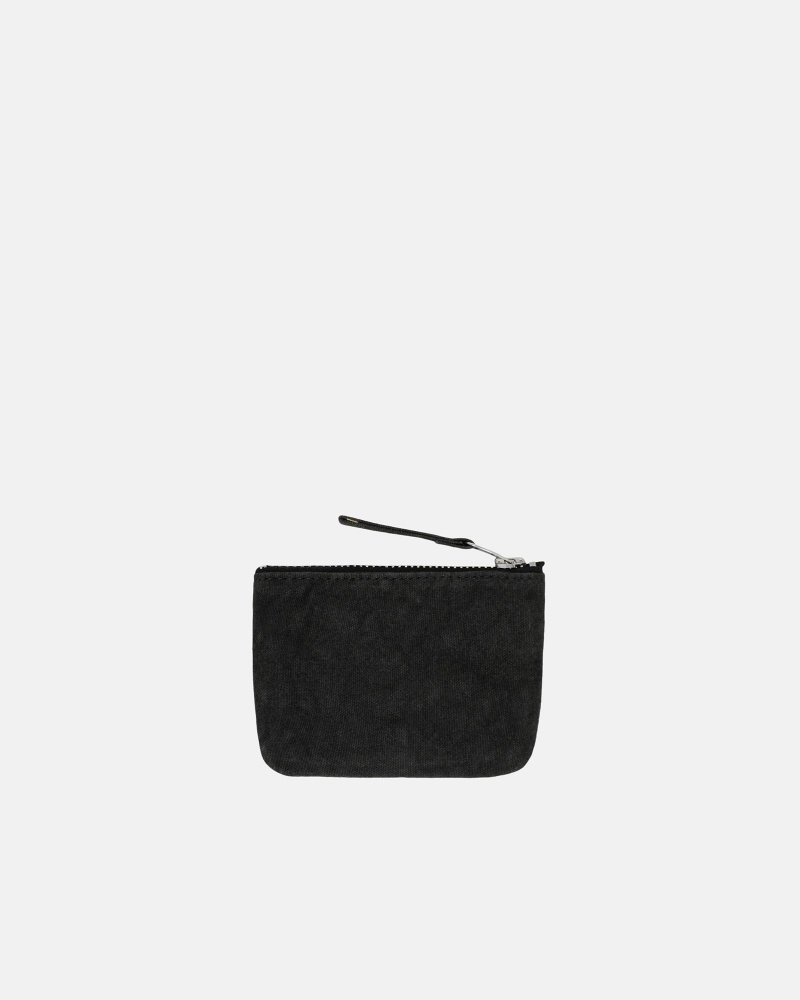 Borse Stussy Tela Coin Pouch Nere | 93815-DHSF