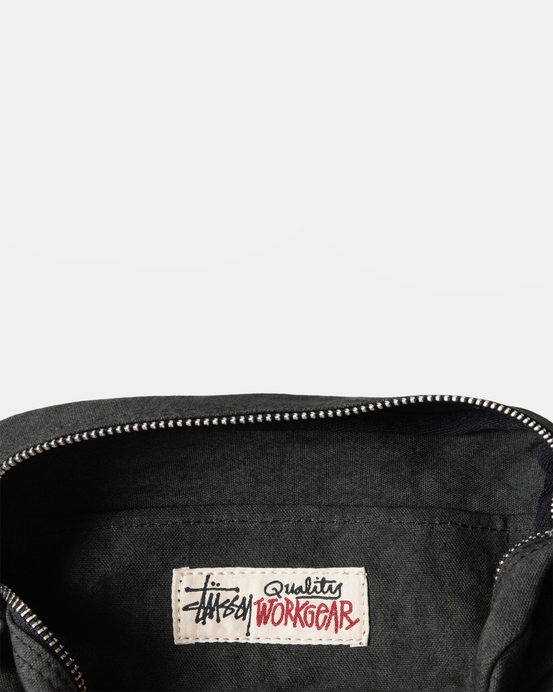 Borse Stussy Tela Side Pouch Nere | 92653-GITN