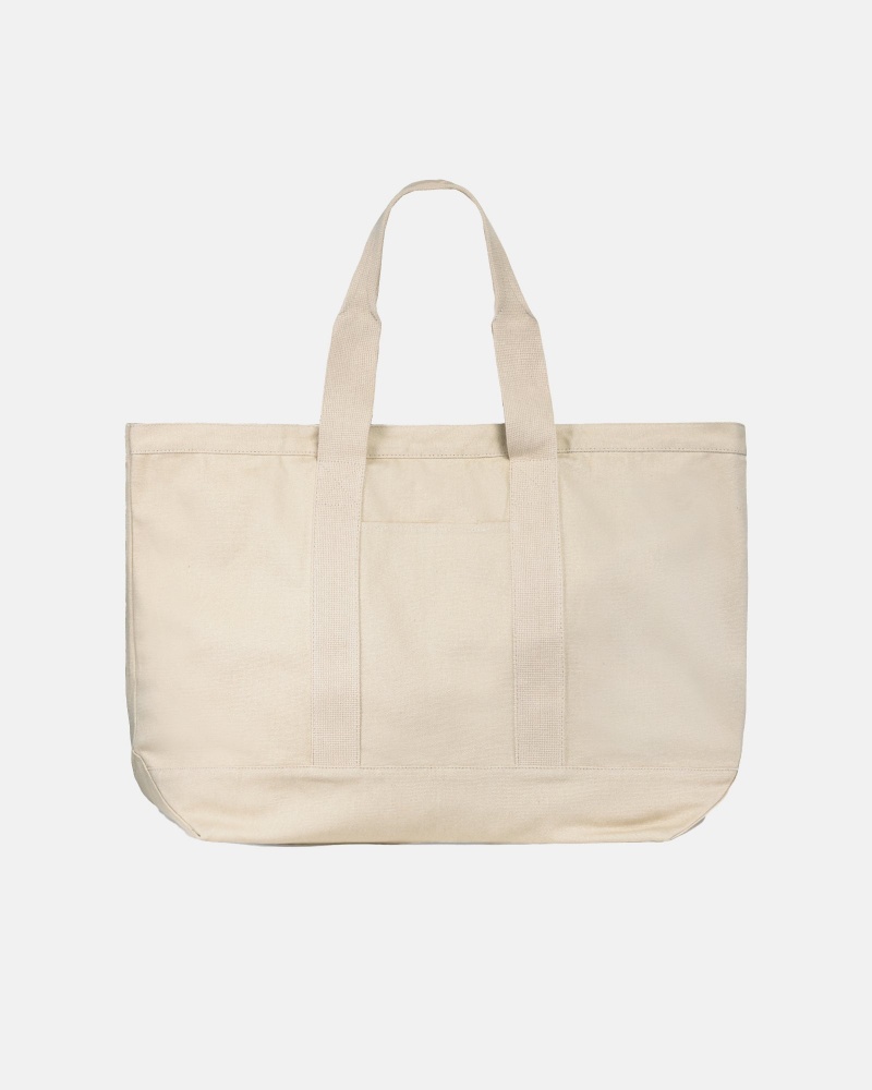 Borse Tote Stussy Tela Extra Large Beige | 05628-EMLV