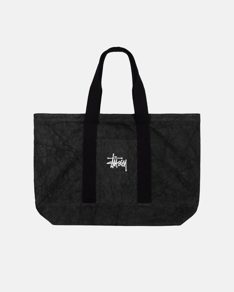 Borse Tote Stussy Tela Extra Large Nere | 39705-YRHO