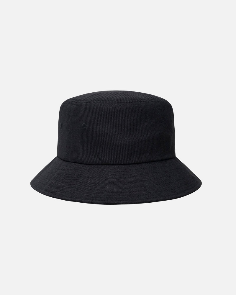 Cappelli Stussy Bucket Big Stock Nere | 70918-CRUL