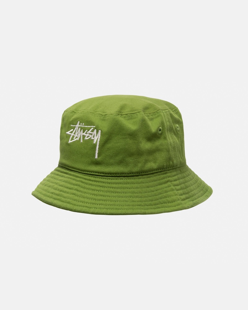 Cappelli Stussy Bucket Big Stock Verdi | 23976-SKZH