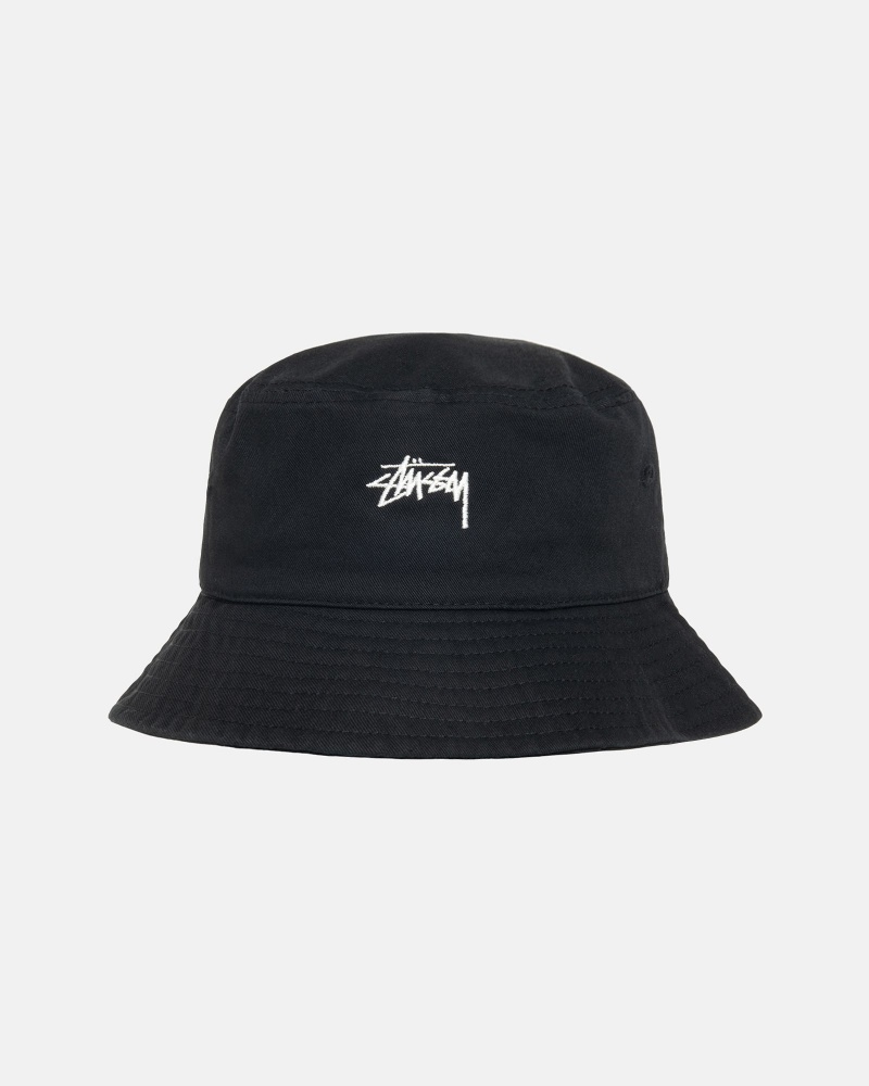 Cappelli Stussy Bucket Stock Nere | 01872-OCBX