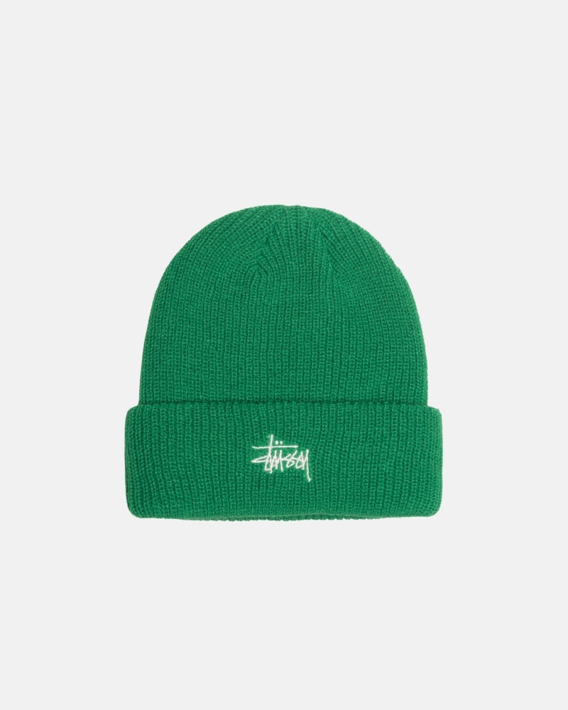 Cappelli Stussy Cuff Beanie Basic Verdi | 28754-RXKA