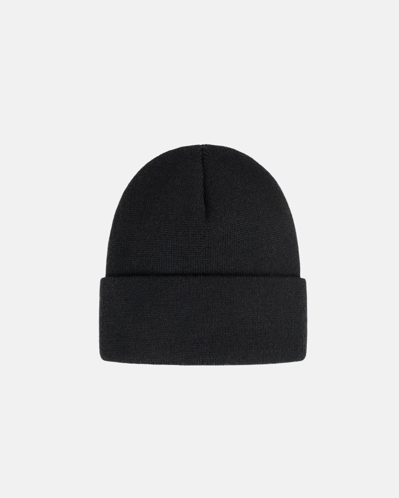 Cappelli Stussy Cuff Beanie Stock Nere | 65109-CDTA