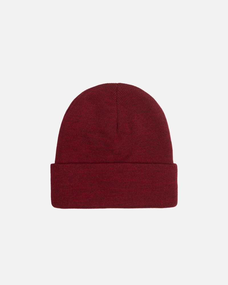 Cappelli Stussy Cuff Beanie Stock Rosse | 56129-GBIZ