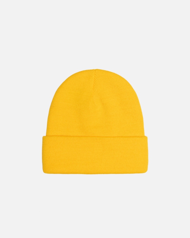 Cappelli Stussy Cuff Beanie Stock Senape | 28561-PXTQ