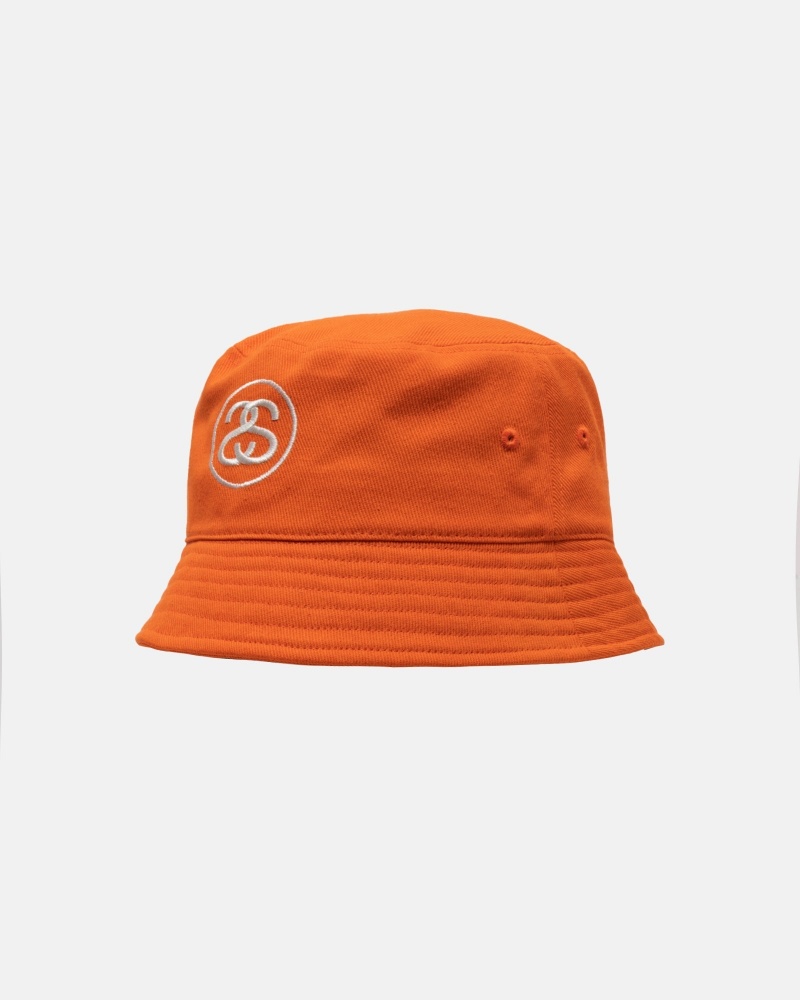 Cappelli Stussy Deep Bucket Ss Link Arancioni | 21534-WCDH