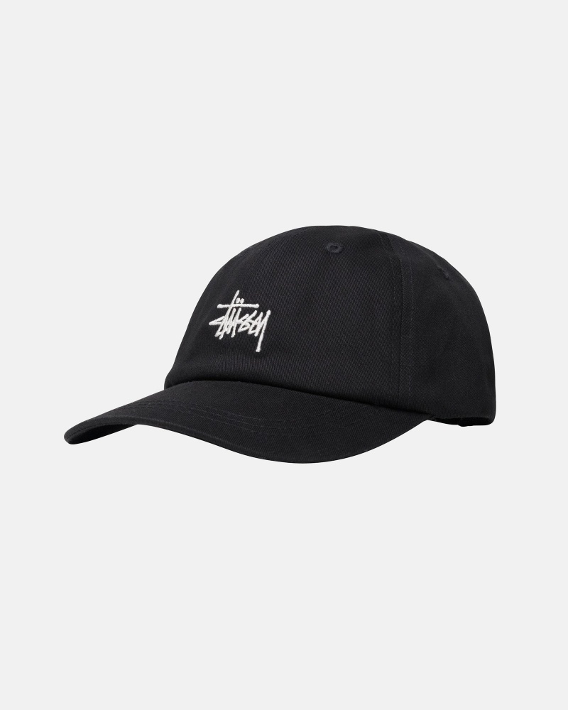 Cappelli Stussy Low Pro Basic Stock Strapback Nere | 35916-EKUR