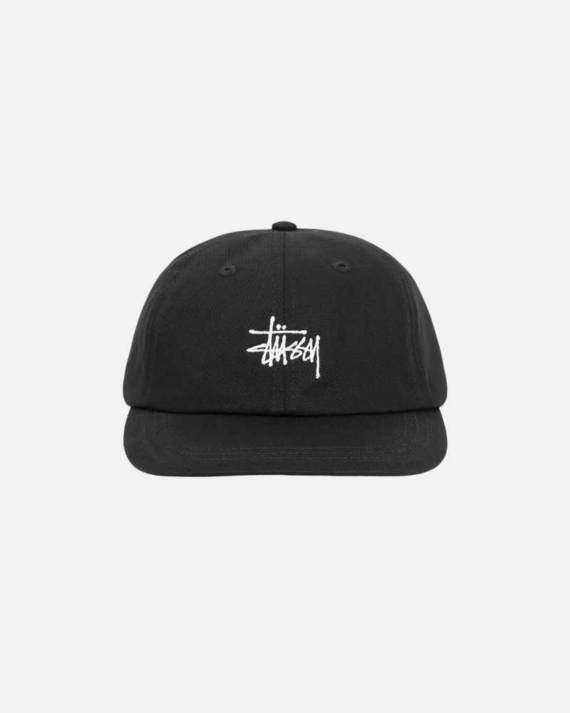 Cappelli Stussy Low Pro Basic Stock Strapback Nere | 35916-EKUR