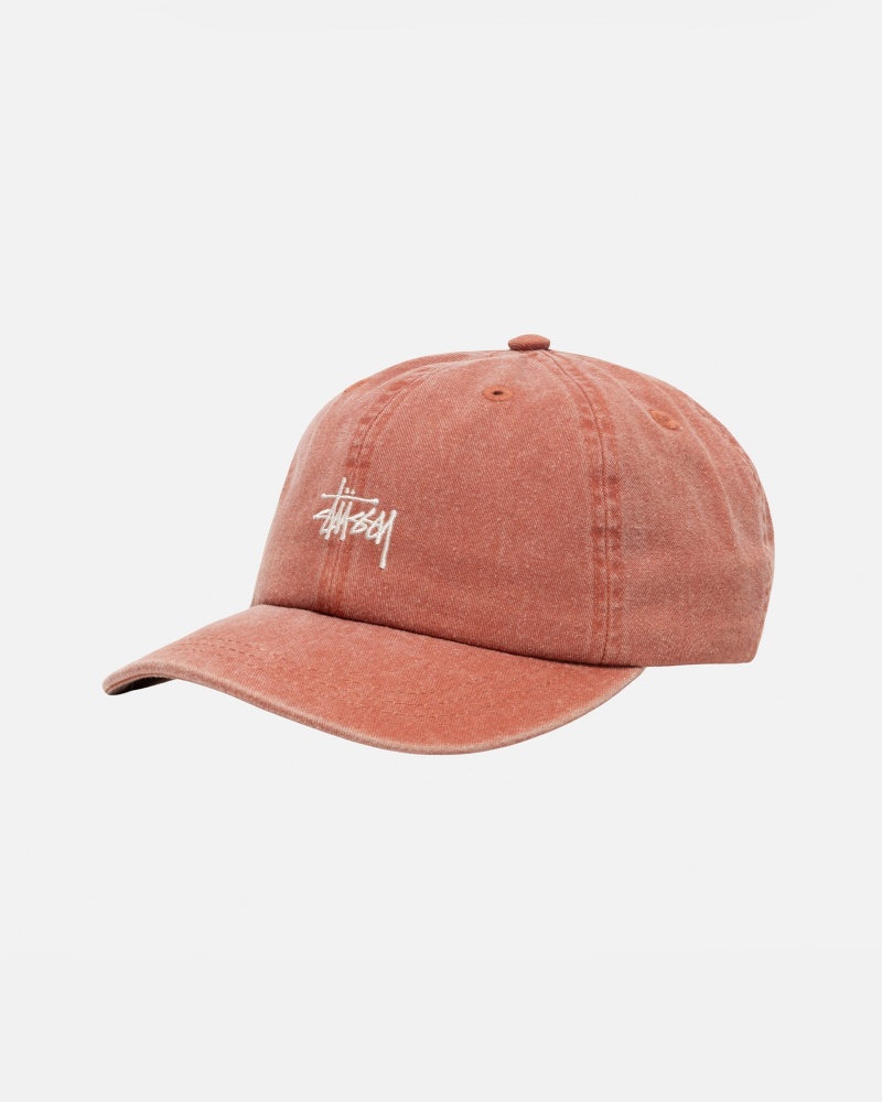 Cappelli Stussy Low Pro Basic Washed Strapback Marroni | 12435-QFAH