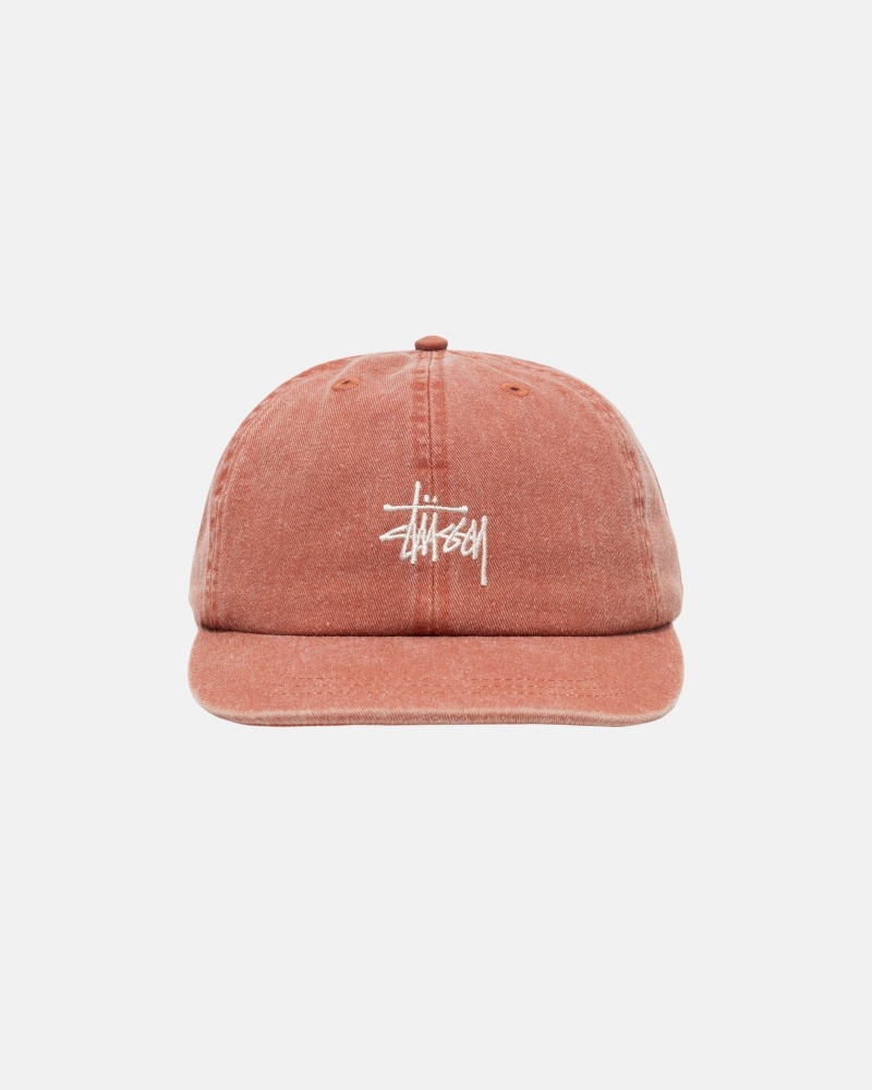 Cappelli Stussy Low Pro Basic Washed Strapback Marroni | 12435-QFAH