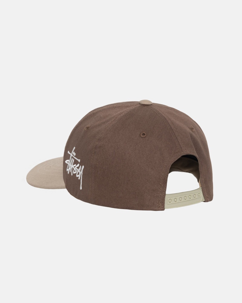 Cappelli Stussy Low Pro Chenille S Snapback Marroni | 08174-BUFY