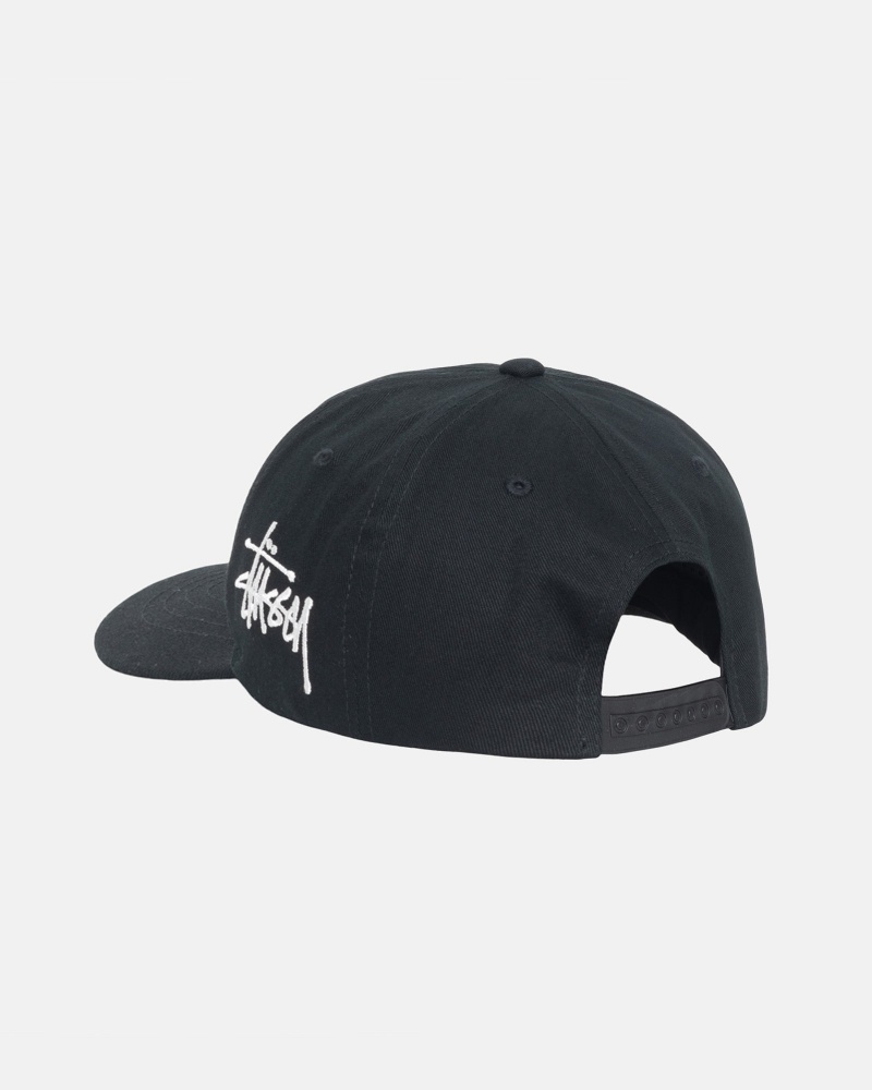 Cappelli Stussy Low Pro Chenille S Snapback Nere | 50478-IXSP