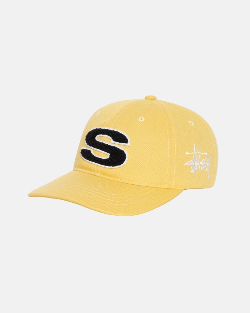 Cappelli Stussy Low Pro Chenille S Snapback Senape | 01963-JEQZ