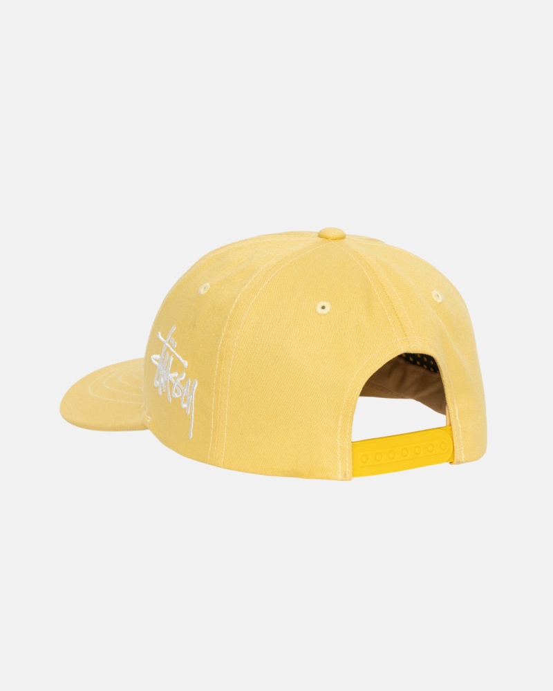 Cappelli Stussy Low Pro Chenille S Snapback Senape | 01963-JEQZ