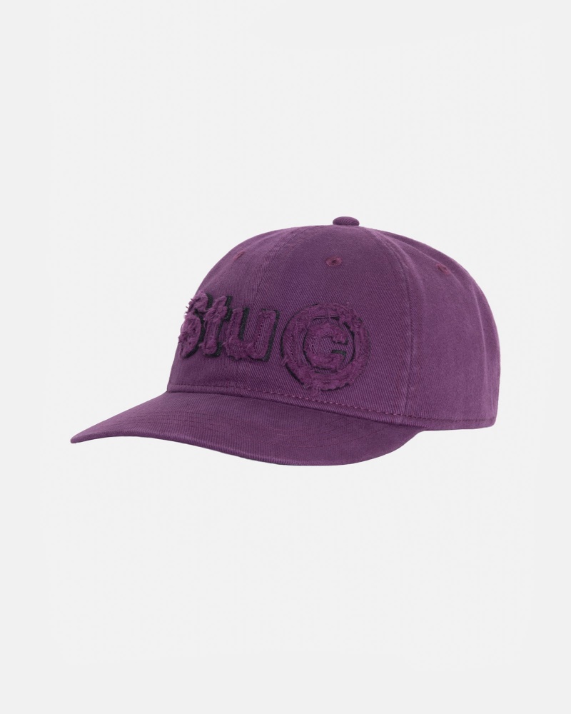 Cappelli Stussy Low Pro Copyright Applique Strapback Viola | 94385-IGCR