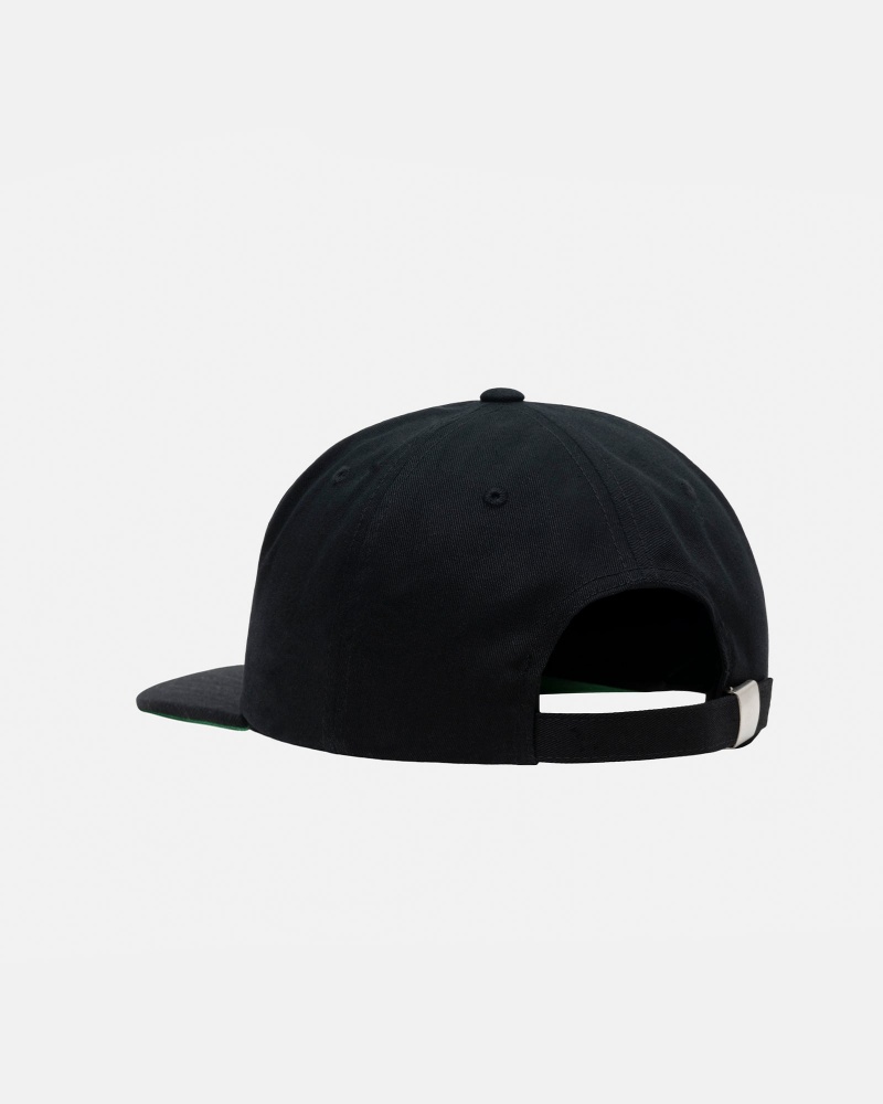 Cappelli Stussy Mid-Depth Basic Star Strapback Nere | 34879-EGHT