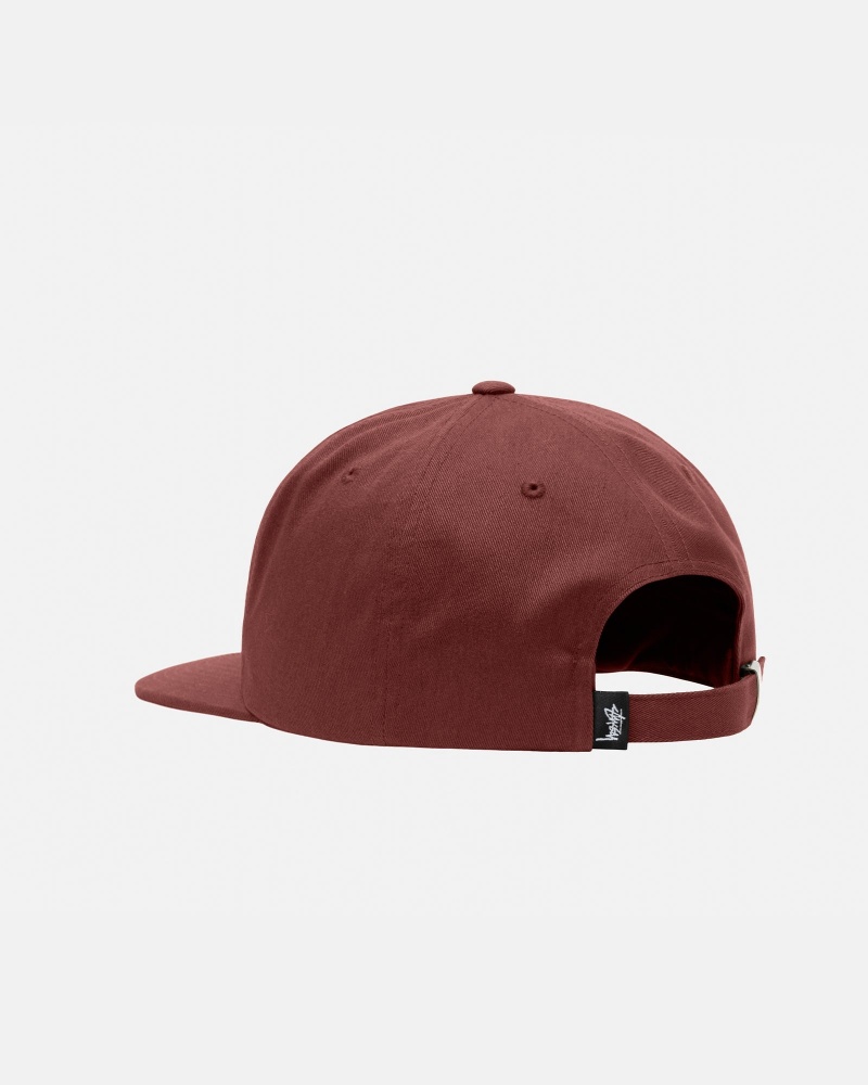 Cappelli Stussy Mid-Depth Basic Strapback Rosse Marroni | 05782-QRXV