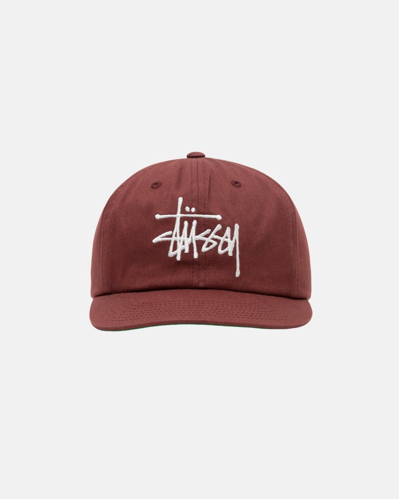 Cappelli Stussy Mid-Depth Basic Strapback Rosse Marroni | 05782-QRXV