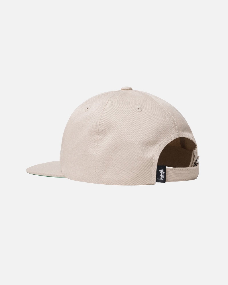 Cappelli Stussy Mid-Depth Stu Arch Strapback Khaki | 36921-YXTB