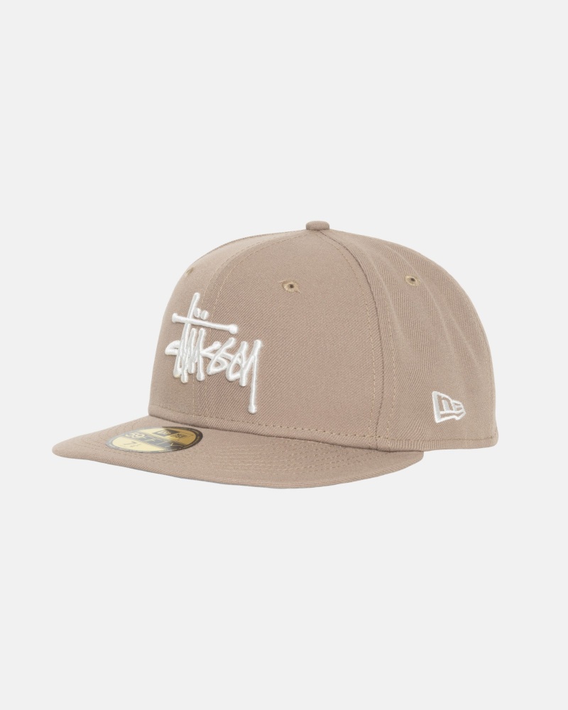 Cappelli Stussy New Era 59fifty Authentic Khaki | 70426-OMKS