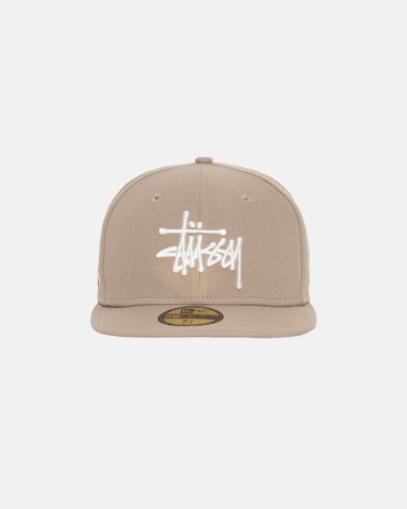 Cappelli Stussy New Era 59fifty Authentic Khaki | 70426-OMKS