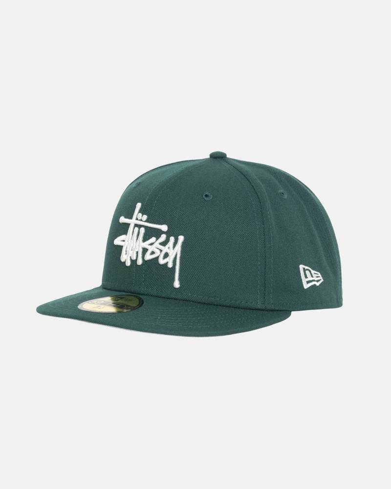 Cappelli Stussy New Era 59fifty Authentic Verdi | 29376-KYRZ