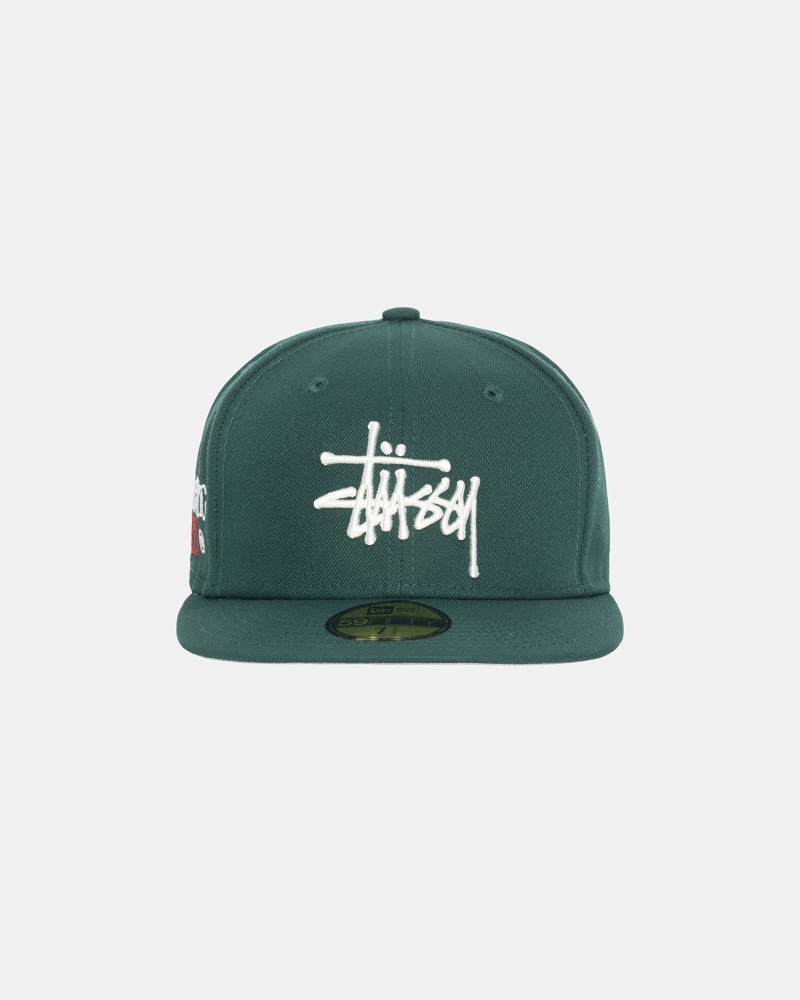 Cappelli Stussy New Era 59fifty Authentic Verdi | 29376-KYRZ