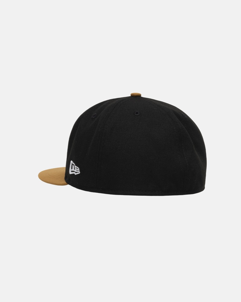 Cappelli Stussy New Era 59fifty Curly S Nere Oro | 64135-WKXD